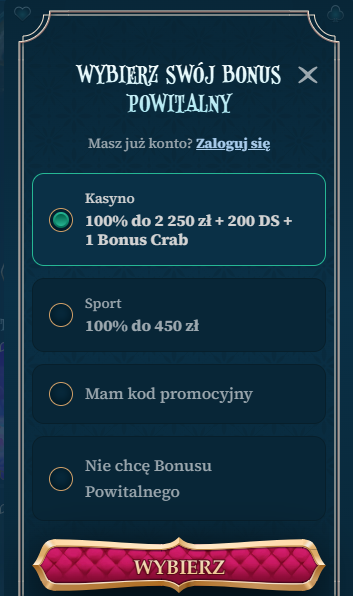 Rejestracja konta w Betalice